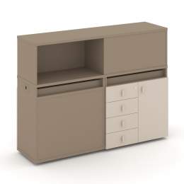 Набор 16 Тумба двойная с надставкой ES.NB.2N-16